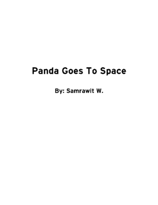 Panda Goes To Space by Samrawit W.