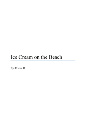 Ice Cream on the Beachby Emma H.