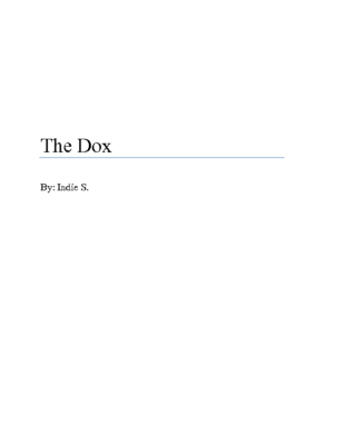 The Dox by Indie S.