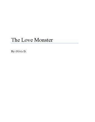 The Love Monster by Olivia D.
