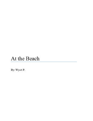 At the Beachby Wyatt P.