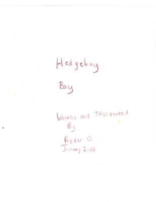 Hedgehog Boy by Ryder O.