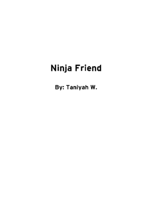 Ninja Friend by Taniyah-W.