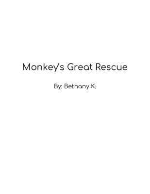 Monkey’s Great Rescue by Bethany K.