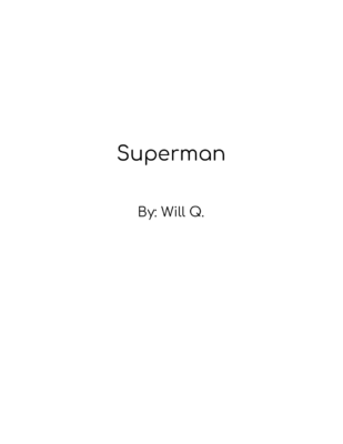 Superman by Will Q.
