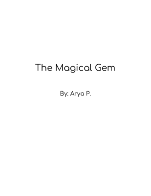 The Magical Gem by Arya P.