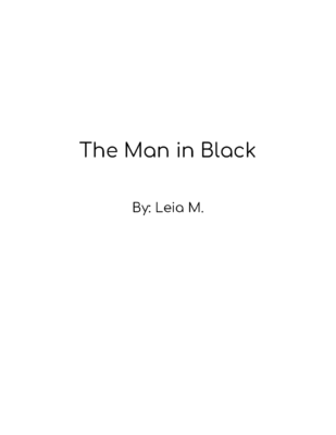 The Man in Black by Leia M.