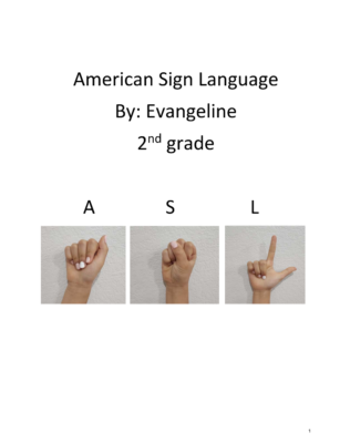 American Sign Language  by Evangeline M.