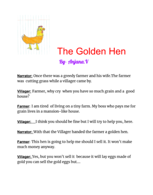 The Golden Hen  by Anjana V.