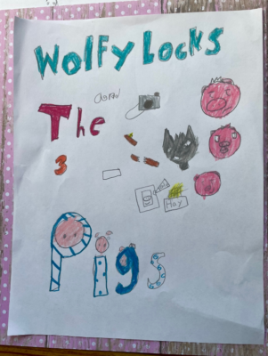 Wolfylocks and the 3 pigs  by Mariana S.