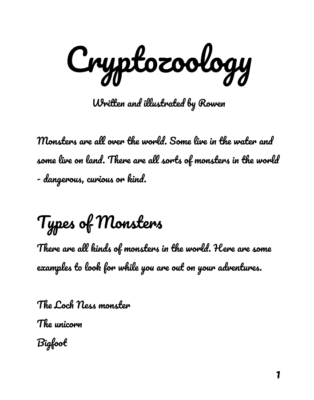 Cryptozoology  by Rowen B.