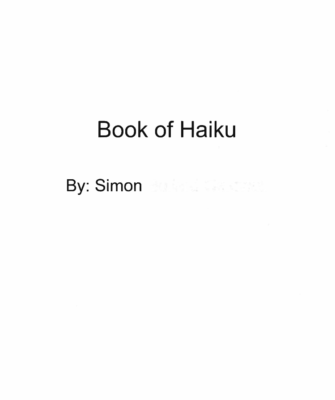 Book of Haiku  by Simon C.