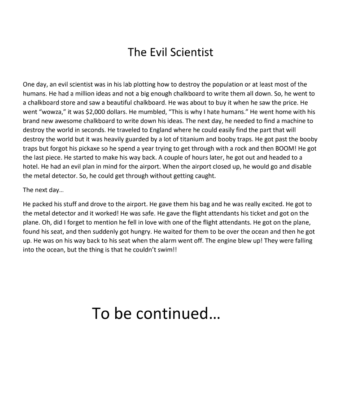 The Evil Scientist  by Elma L.