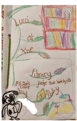Lucci  at the Library  by Abigael V.